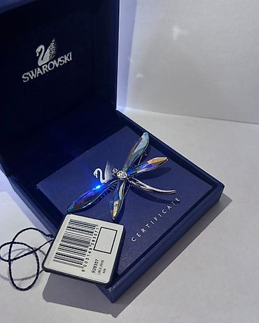 drag: Orijinal Swarovski broş – Dragonfly. Rəngli parıltıya sahib AB effekti — 3