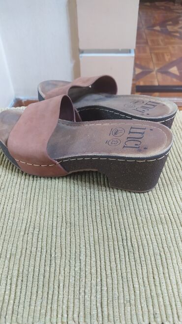 Домашние тапочки: Домашние тапочки, 37.5, Б/у, цвет - Синий — 19