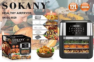 baking oven: Аэрофритюрница Sokany SK-ZG-8029 Характеристики Бренд: SOKANY — 3