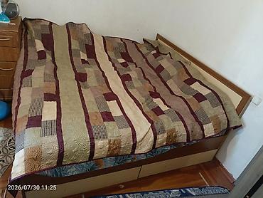 хранение: Двуспальная кровать, Б/у, С ящиком для хранения, длина - 190 см — 4
