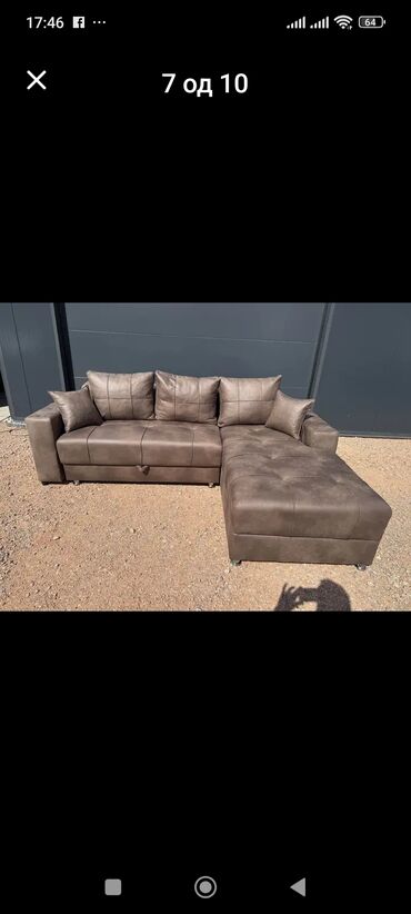 Ugaone garniture: Ugaona garnitura sa MEMO PENOM ležajem i prostorom za odlaganje. - — 7