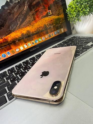 Apple iPhone: IPhone Xs Max, Б/у, 64 ГБ, Золотой, 76 % — 12