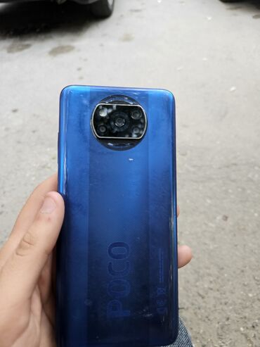 Poco: Poco X3 NFC, 128 GB, rəng - Göy, Sensor, Barmaq izi, Face ID