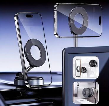 Adapterlər: Üçoxlu, güclü vakuumlu maqnit telefon tutacağı - İstənilən səthə