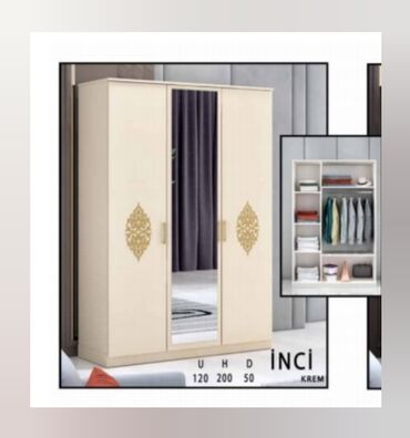 Divanlar: Yeni, Açılan, 3 qapılı Düz dolab, Qarderob, paltar dolabı, Türkiyə