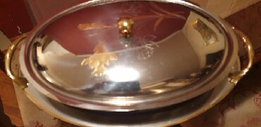 Ostalo posuđe: COIN CASA-STAKLENA CINIJA SA POKLOPCEM I POSLUZAVNIKOM-MADE IN ITALY — 8