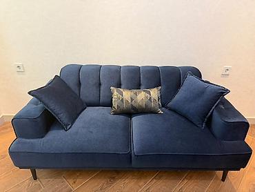 Məhsul: İki nəfərlik yumşaq divan - Rəng: Tünd göy (navy) - Material lalafo.az -da Məhsul: İki nəfərlik yumşaq divan - Rəng: Tünd göy (navy) - Material
