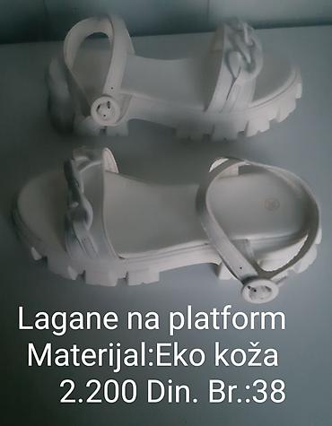 Sandale: Bele i Crne ženske sandale na platformu - Model: otvorene sandale sa — 6