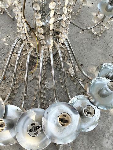 İşıqlandırma: Çılçıraq, 10 və daha çox lampa, Metal — 6