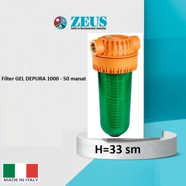 filter su: GEL DEPURA 1000 mexaniki su filtri - Brend: GEL (İtaliya istehsalı) -
