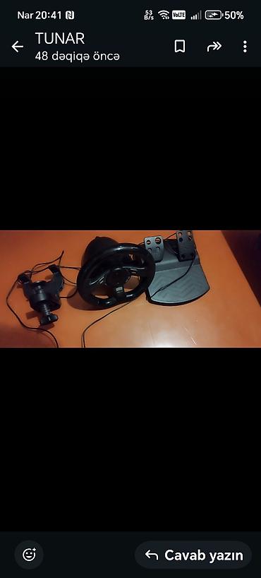rdr 2 disk: Oyun sükanı və pedallar dəsti - Komplekt: sükan, iki pedallı pedal — 1