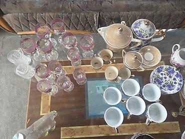farfor figurlar: Çay dəsti, rəng - Ağ, Farfor — 3