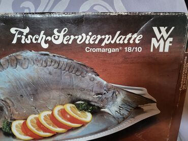 Ostalo posuđe: Oval nov,vintaz za ribu 18/10 oznaka.WMF Cromargan Nemacka. Nov — 16