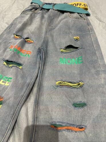 человечки для новорожденных: Джинсы, Унисекс, 12 - 14 лет