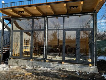 Алюминиевые окна на заказ: Алюминиевое окно на заказ, Тип окна: Витражные, Фасадные, Балконные, Бесплатная установка, Без рассрочки — 17