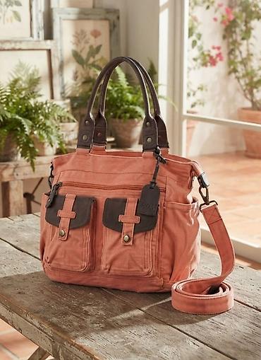 kufer za kola: Torba od platna sa kožnim detaljima - Materijal: izdržljivo platno u — 1