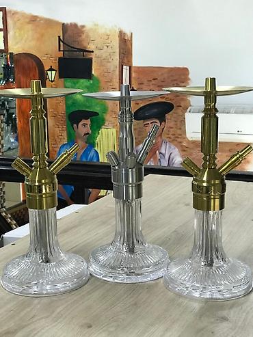 Qəlyanlar və tütün qızdırıcıları: Tam nərgilə dəsti – klassik model Komplekt: - Şüşə kalba (müxtəlif — 19