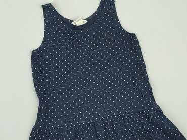 dluga letnie sukienka w liscie: Dress, H&M, 5-6 years, 110-116 cm, condition - Very good