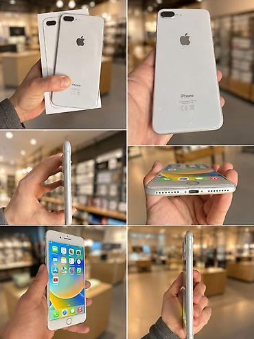 perexadnik iphone: IPhone 8 Plus, 64 GB, Ağ, Zəmanət, Barmaq izi, Face ID — 1