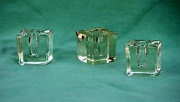 Sveće i svećnjaci: Tri mala staklena svećnjaka - Scandinavian design. Scandinavian — 2