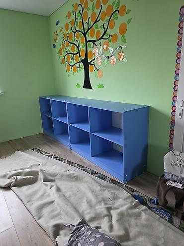 bed: Детская гарнитура, Новый, Для мальчика, ДСП, цвет - Красный, Бесплатная доставка — 3