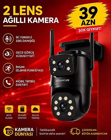 termal kamera: Təhlükəsixlik kamerası 📹 SZSINOCAM 2 Linzalı Wi-Fi Təhlükəsizlik — 1