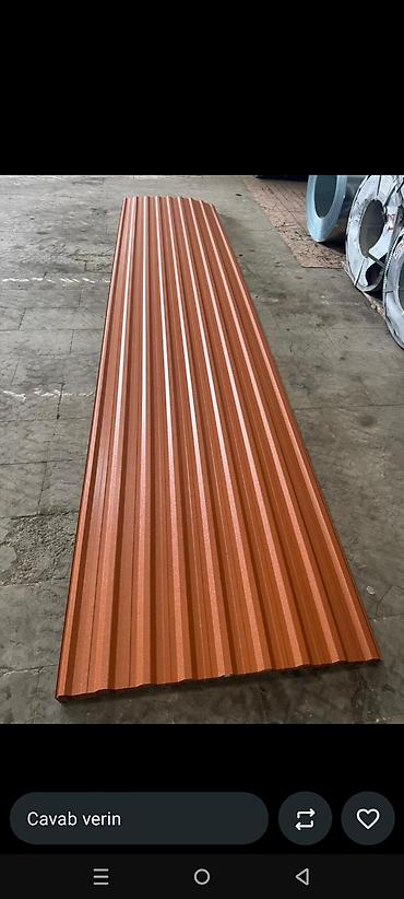 sintepon material: Profnastil dam və fasad örtüyü Məhsul təsviri: - Polimer örtüklü — 3