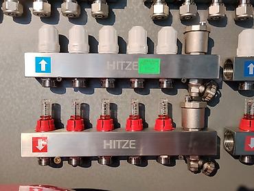 тепловой насос для бассейна: Коллекторный блок HITZE для системы отопления/теплого пола. - — 1