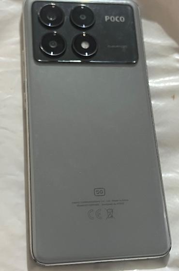 poco telefon: Poco X6 Pro, 512 GB, rəng - Boz, Barmaq izi — 1
