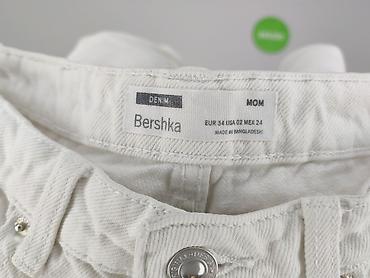 biale mom fit: Bershka, Jeansy damskie, rozmiar XS — 4
