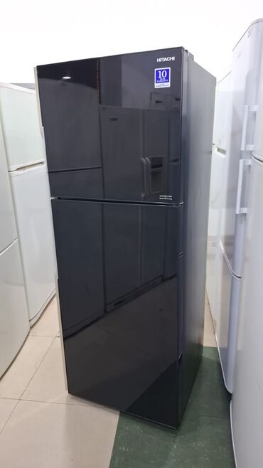 mətbəx soyuducu: 2 qapılı Hitachi Soyuducu Satılır, rəng - Qara