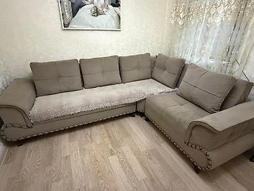 Divan və kreslo dəstləri: İşlənmiş, Künc divan, Divan, Bazasız, Açılmayan — 1