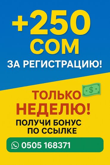 устройка жумуш: Лёгкая подработка студентам, работающим и неработающим — +250 сом