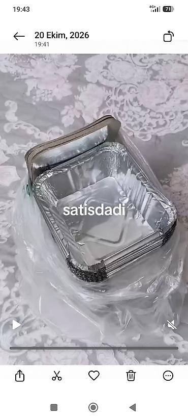 su sizma sirkəti: Sütlaç qabi Birdəfəlik alüminium qablar – kvadrat formalı, yüksək — 1