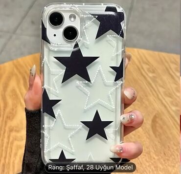 Kabrolar: IPhone 11 ucun case ulduzlu 5azn