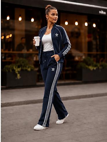 subara za zene: Adidas ženska trenerla zvonaste nogavice NOVO Novo Mokra likra — 5