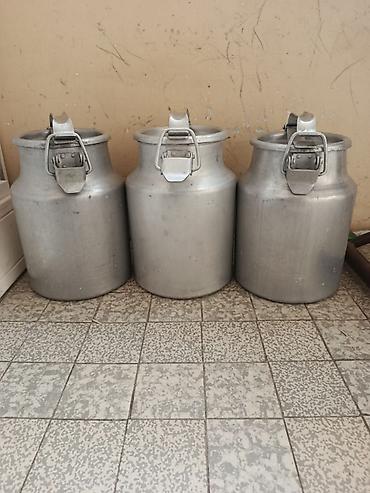 balta: Alüminium süd bidonları – 3 ədəd - Material: qalın, yüngül alüminium — 7