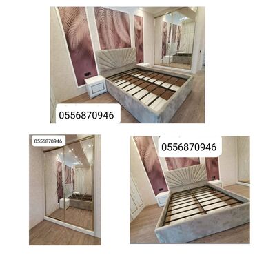 yatag otagi: Двуспальная кровать, Шкаф, 2 тумбы, Азербайджан, Новый
