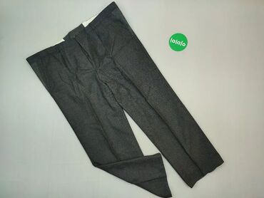 Spodnie, 3XL (EU 46), stan - Bardzo dobry, wzór - Jednolity kolor, kolor - Czarny