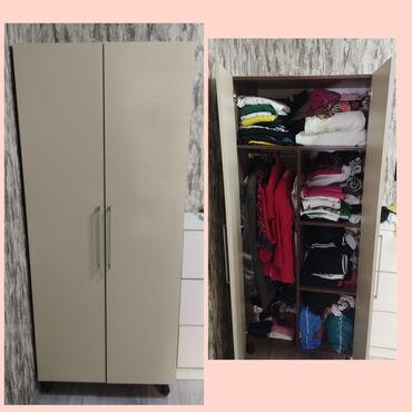 Otaq bitkiləri: Yeni, Açılan, 2 qapılı Düz dolab, Dolab-asılqan