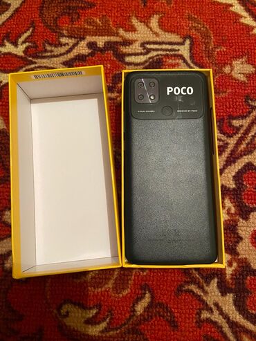 смартфоны 128 гб: Poco C40, Б/у, 64 ГБ, цвет - Черный, 2 SIM