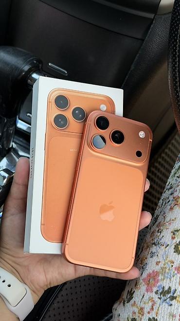 Apple iPhone: IPhone 14 Pro, Б/у, 256 ГБ, Оранжевый, Чехол, Кабель, Коробка, 95 % — 1