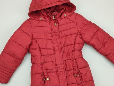 sukienki czerwone midi: Kurtka zimowa, 5-6 lat, 110-116 cm, stan - Dobry