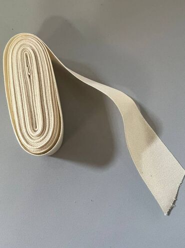все для рукоделия: Матовая репсовая лента (льняная) кремового цвета ширина 25 мм - 4