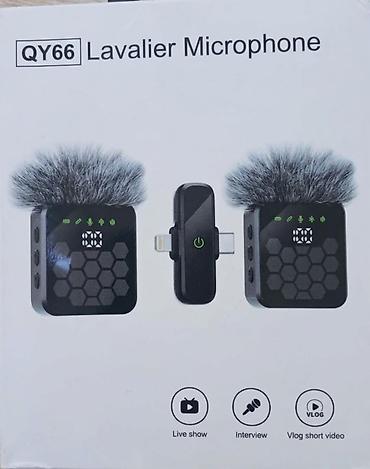 pc mikrafon: QY66 Lavalier Microphone – simsiz ikili yaxa mikrofonu - İstifadə — 1