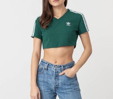 amiri majica: Adidas, S (EU 36), Cotton, color - Green