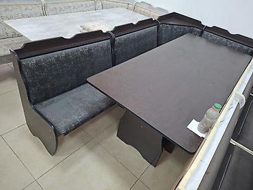 silver kitchen: Кухонный мягкий уголок, Новый, ЛДСП, цвет - Белый — 6