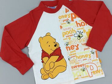 sweterek z myszką miki: Bluza, Disney, 7 lat, 116-122 cm, stan - Idealny