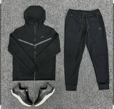 одежда для кухни: Мужской спортивный костюм, XL (EU 42), Adidas, Новый, цвет - Черный, Платная доставка