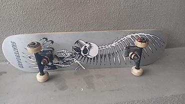 Skeytbordlar: Skateboard – tam komplekt - Taxta: klassik formaya malik, iki uclu — 3